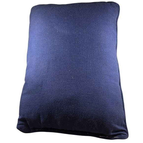 Tapestry Angel Decorative Pillow Blue Backing holiday christmas - Picture 2 of 4